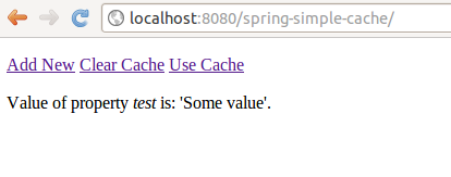 Spring simple cache example
